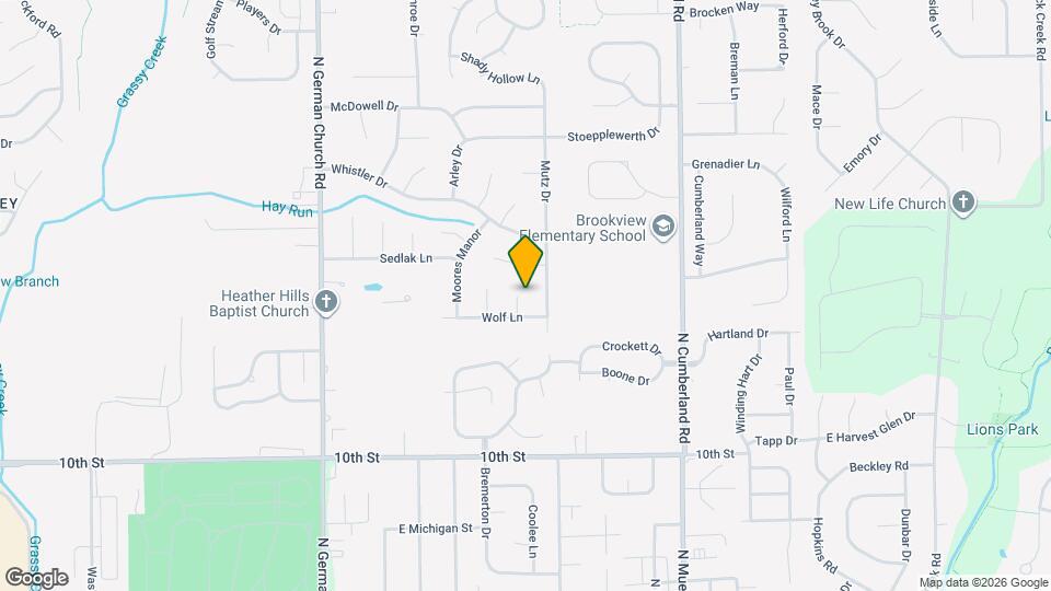 1401 Wolf Cir Map and Location Details