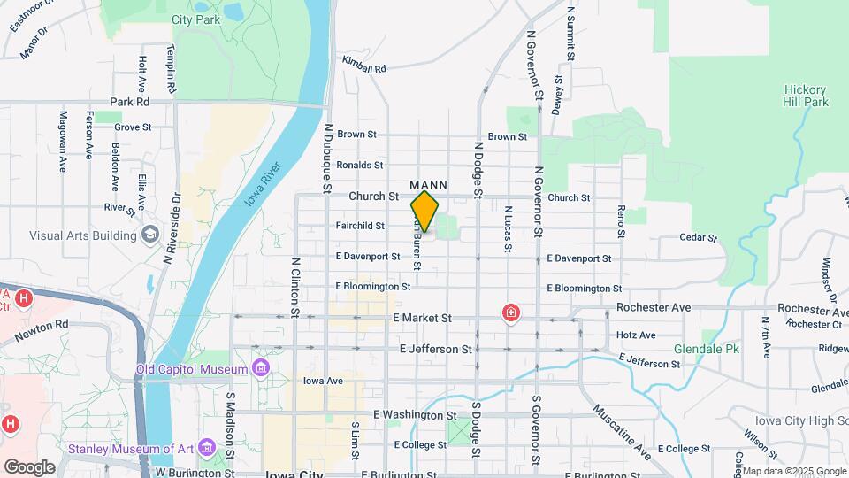 418 N Van Buren St Map and Location Details