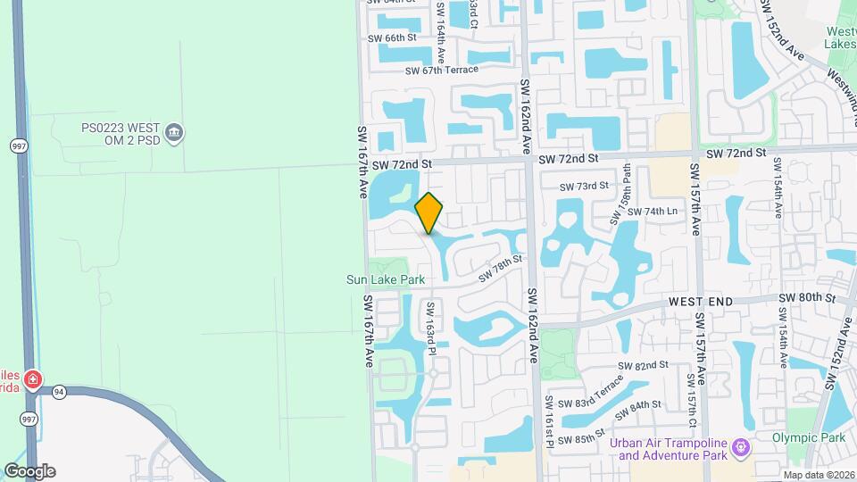 7557 SW 164th Ct Map and Location Details
