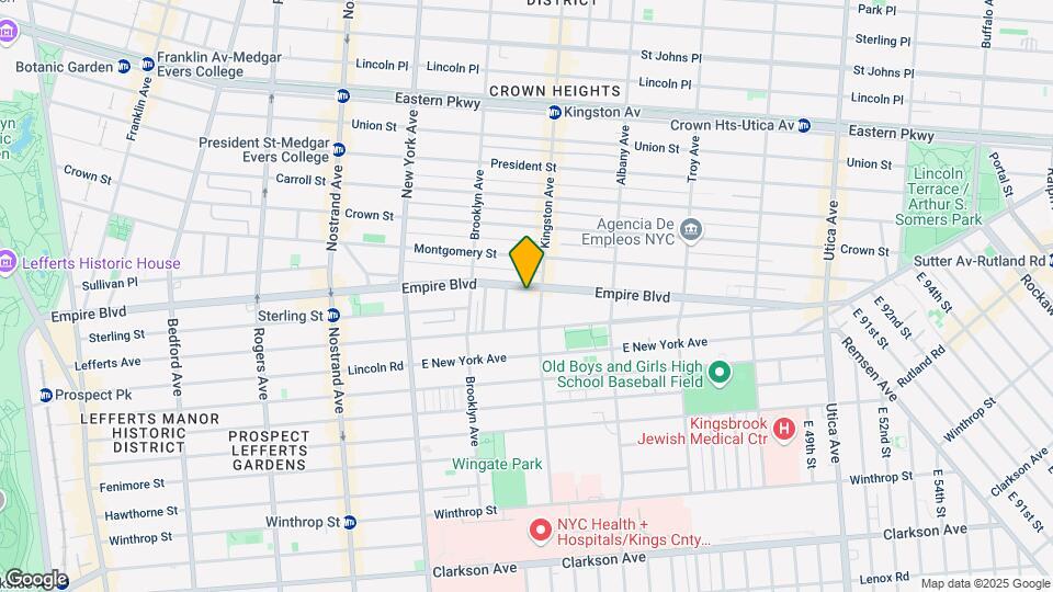 574 Empire Blvd Map and Location Details