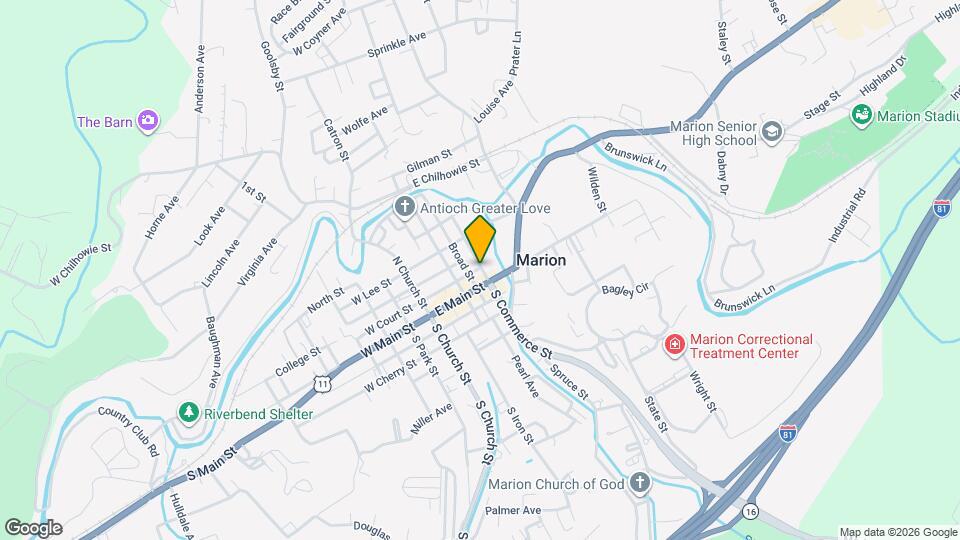 112 N Commerce St, Unit Bedroom Map and Location Details