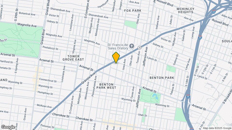 2913 California Ave Map and Location Details