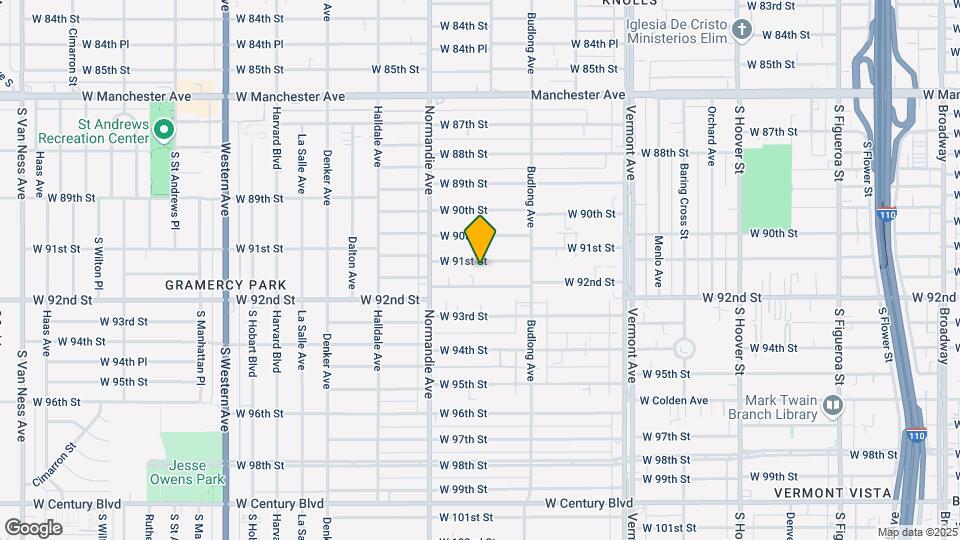 1254 W 91st St Mapa y Detalles de la Ubicación