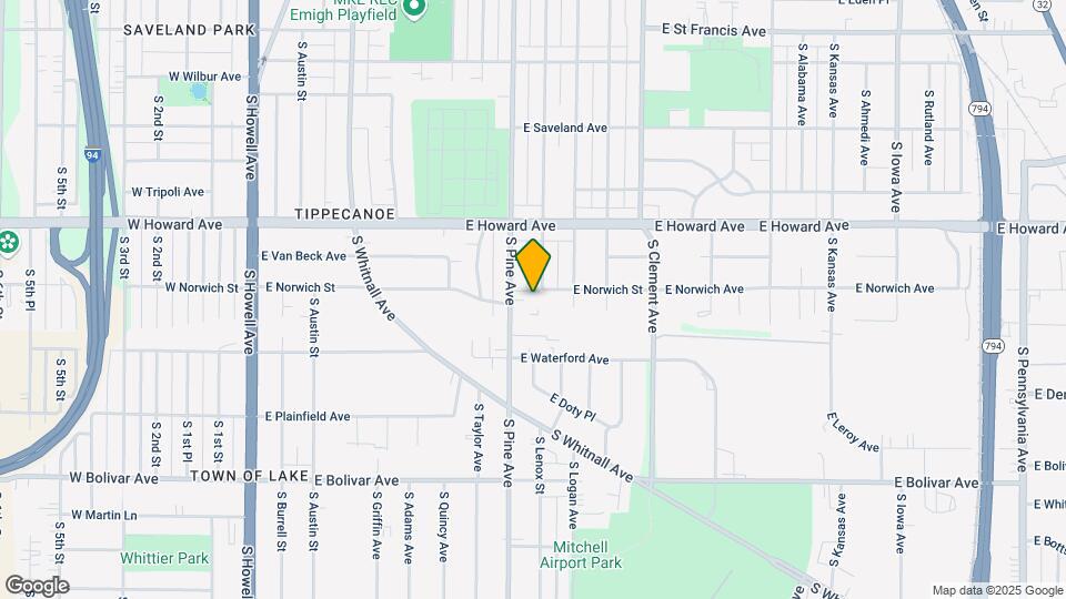 835 E Norwich St Map and Location Details