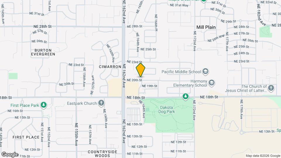 16334 NE 20th St Map and Location Details