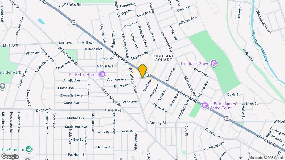 23 S Highland Ave Map and Location Details