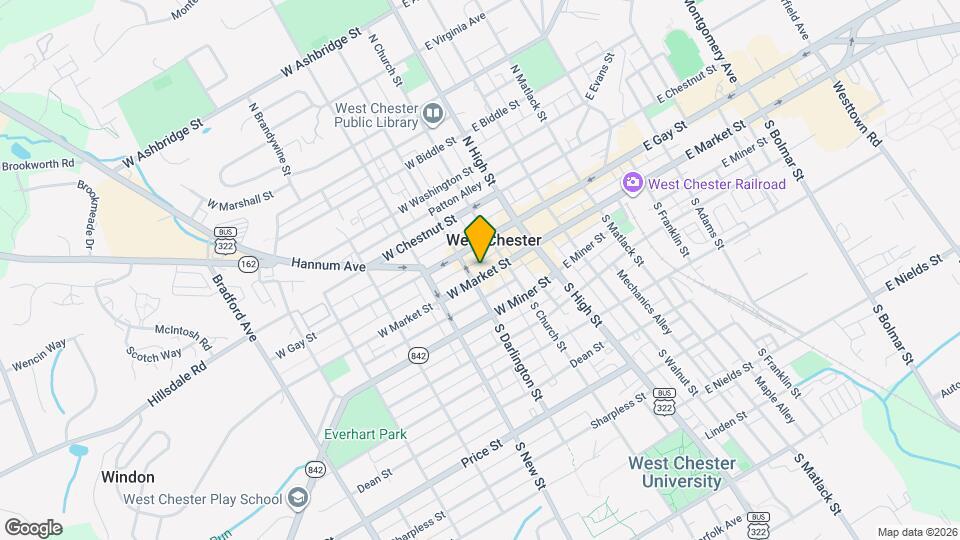 133 W Market St Map and Location Details