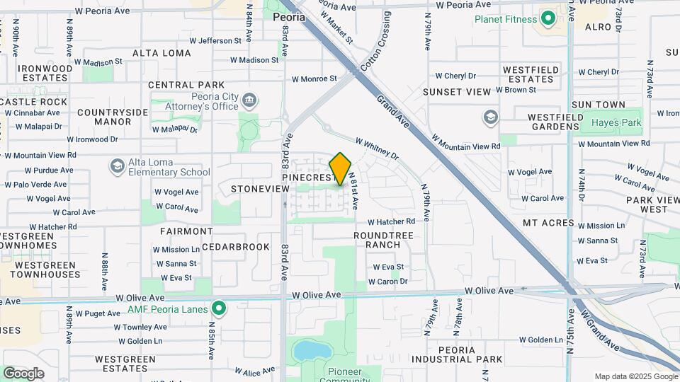 9598 N 81st Dr Map and Location Details