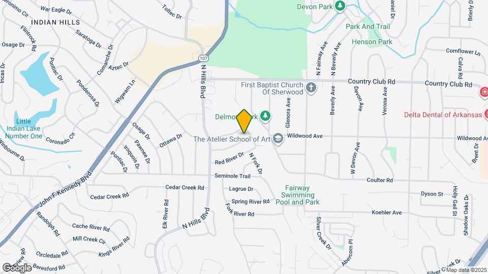 121 Illinois Bayou Dr Map and Location Details
