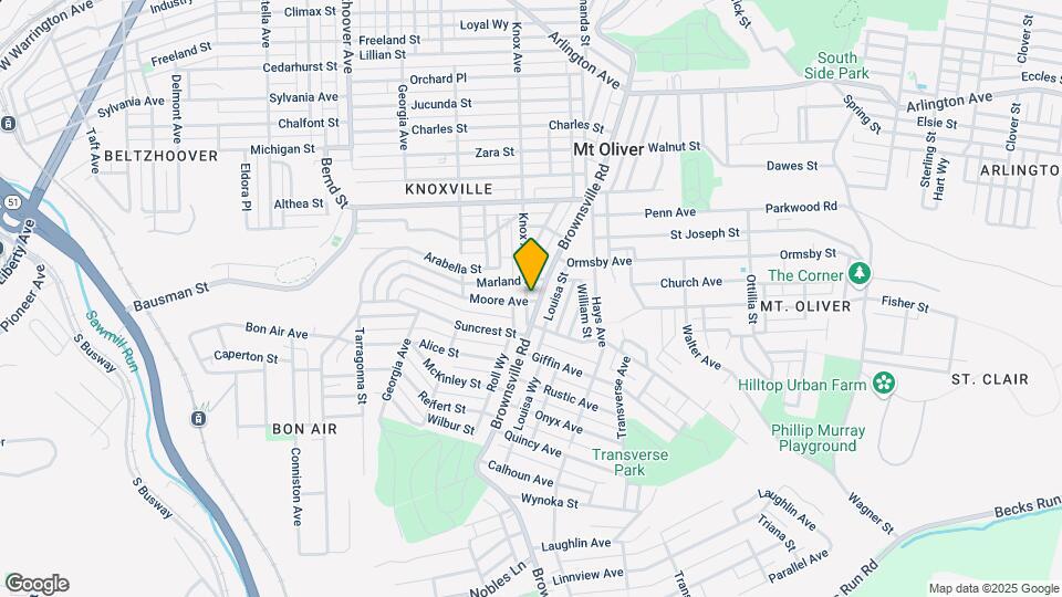 518 Brownsville Rd Map and Location Details