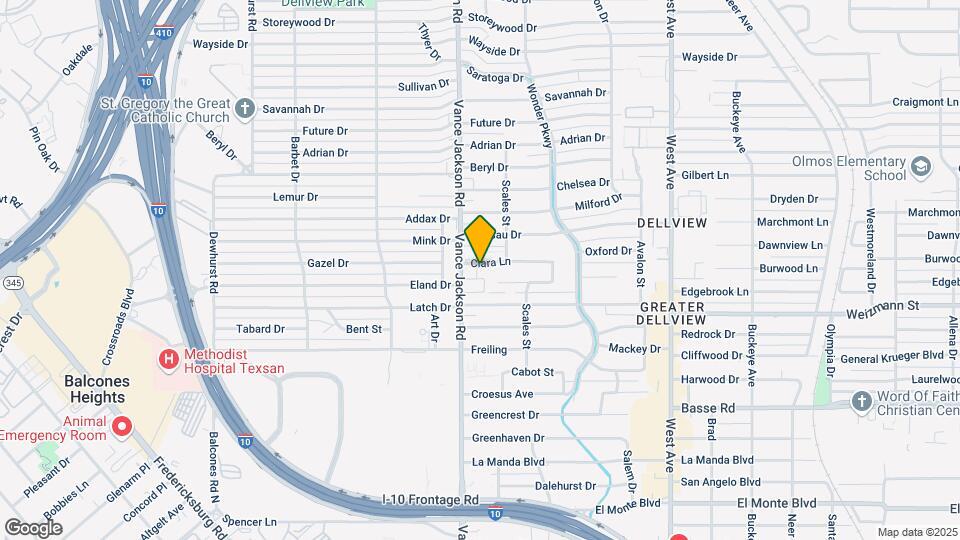 2522 Clara Ln Map and Location Details