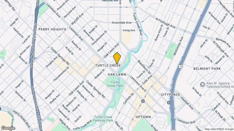 3525 Turtle Creek Blvd Map and Location Details