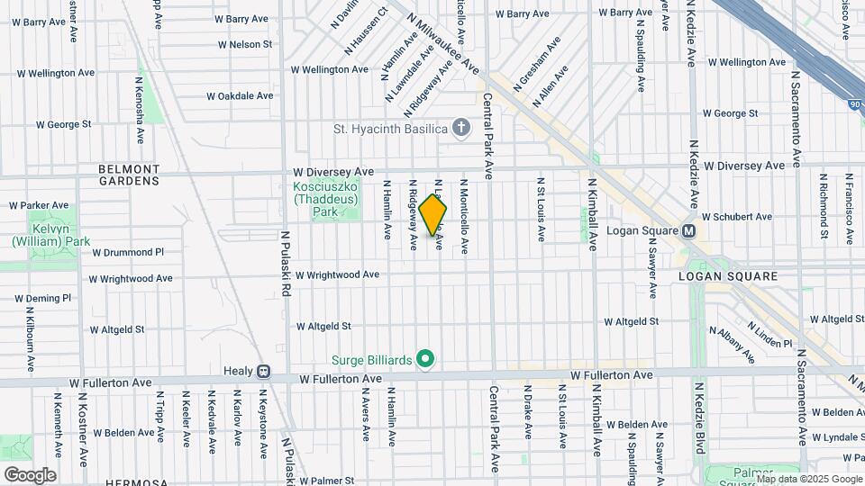 2634 N Lawndale Ave Map and Location Details