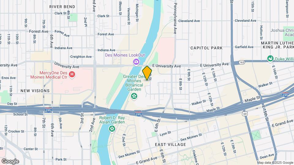 1100 E 6th St, Unit 7 Map and Location Details