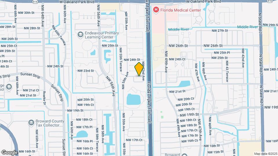 5220 NW 22nd St Map and Location Details