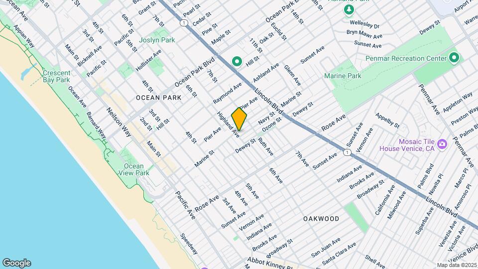 Prime Santa Monica 4-plex Mapa y Detalles de la Ubicación