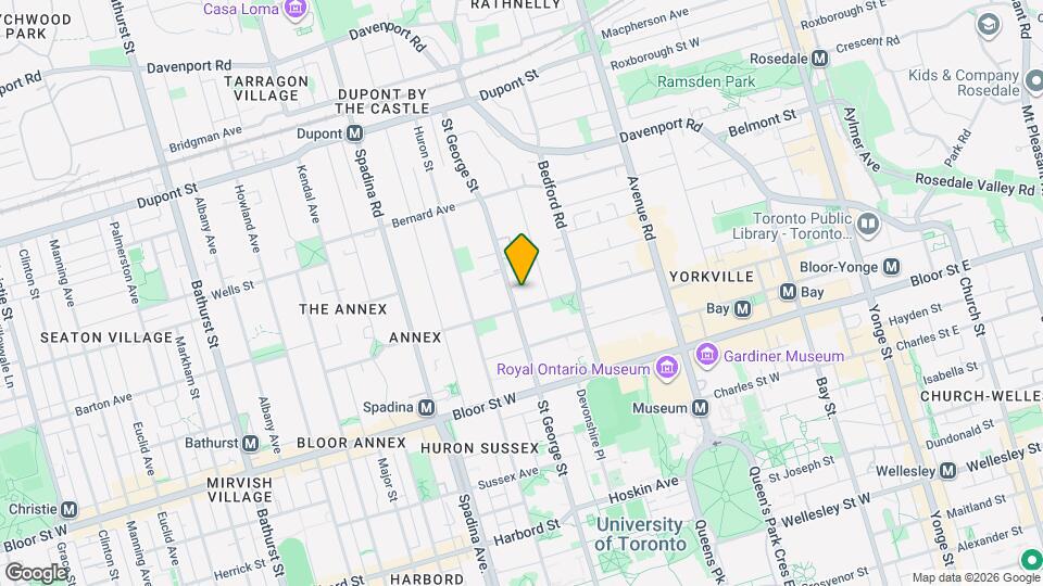 161 St George St Map and Location Details