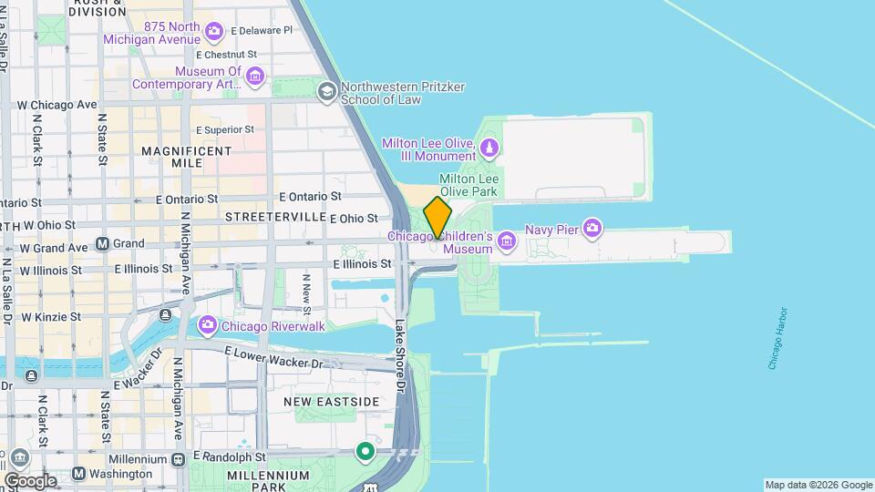 505 N Jean Baptiste Pointe du Sable Lake Shore Dr, Unit 2002 Map and Location Details