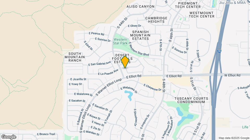 10628 S 44th Pl Map and Location Details