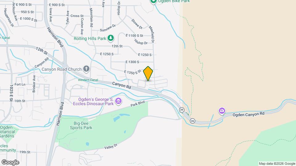 1701 E 1450 S Map and Location Details