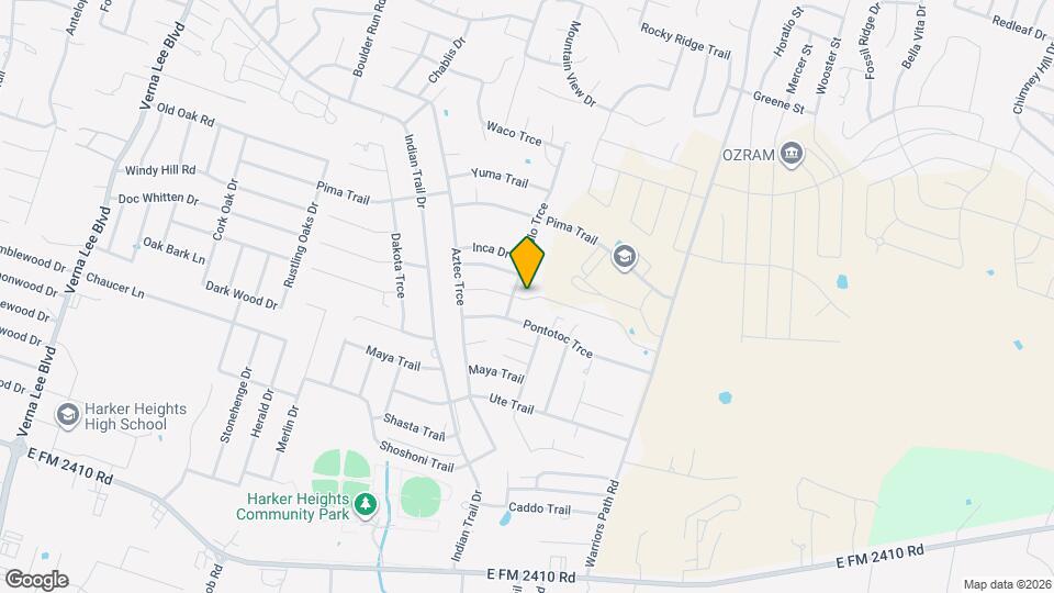 1615 Pontotoc Trce Map and Location Details