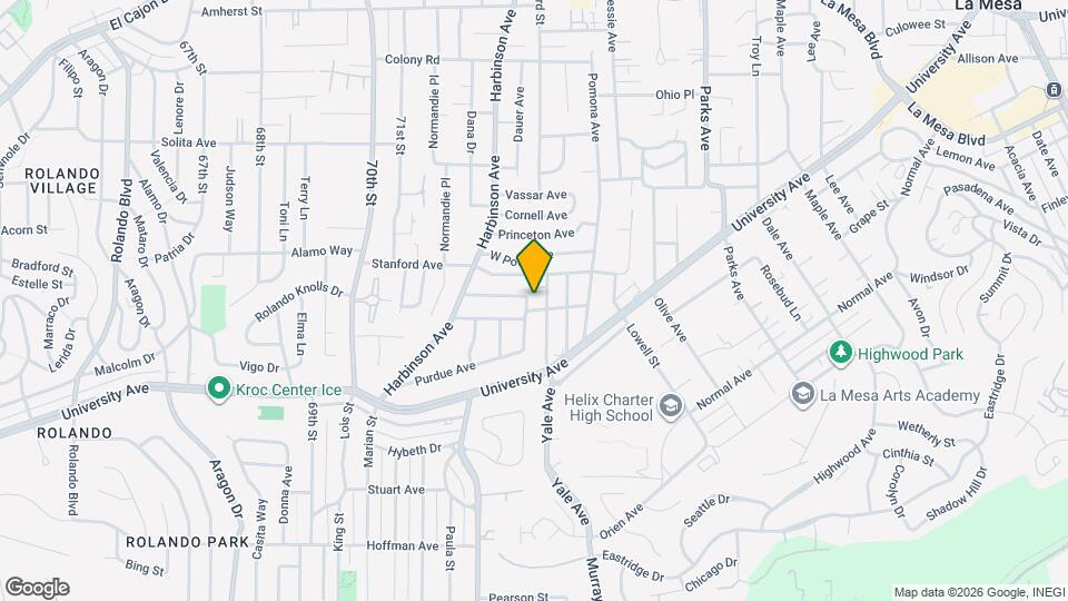 7401 Purdue Ave Map and Location Details