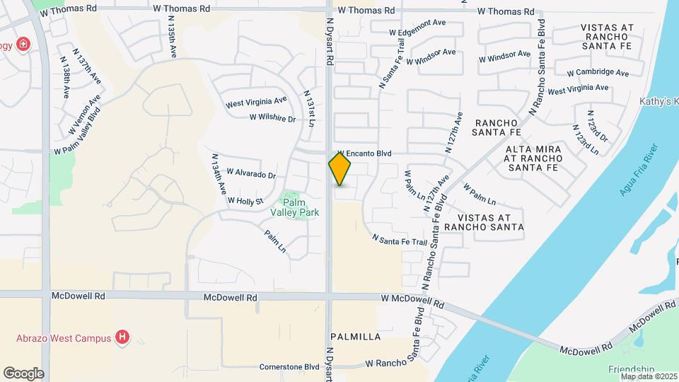 12925 W Palm Ln Mapa y Detalles de la Ubicación