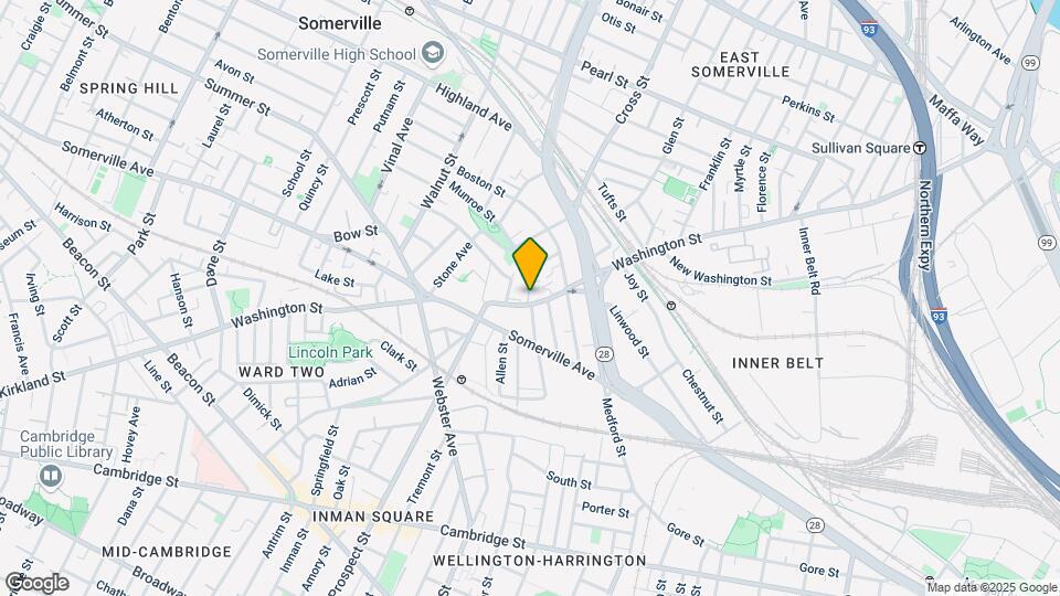 205 Washington St, Unit #1 Map and Location Details