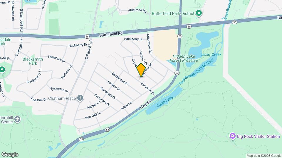 22W220 Burr Oak Dr Map and Location Details