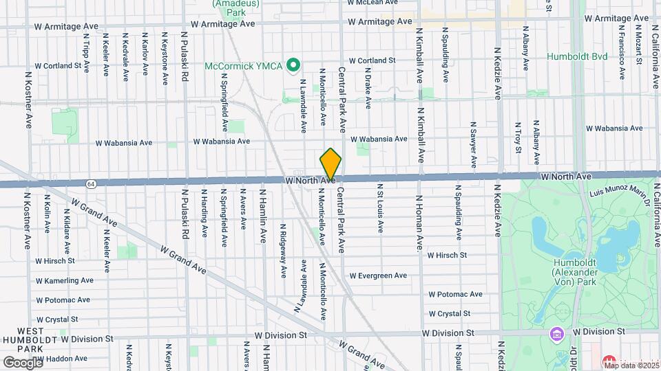 3613 W North Ave Map and Location Details