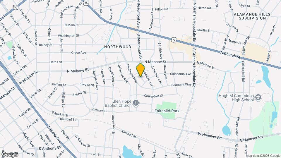 615 Georgia Ave Map and Location Details