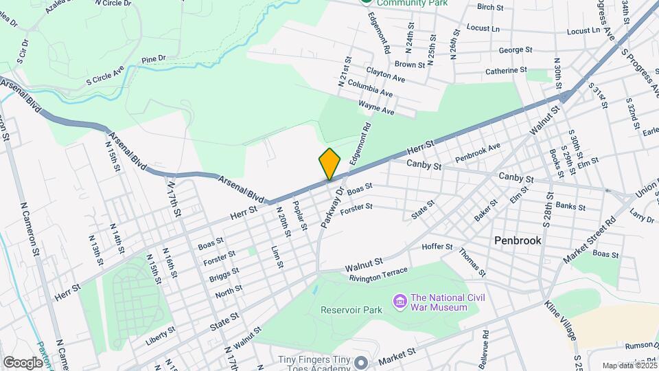 2127 Herr St Mapa y Detalles de la Ubicación