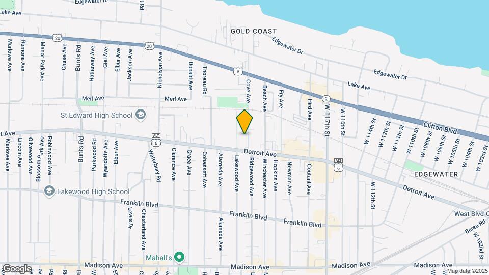 1374 Cove Ave Map and Location Details