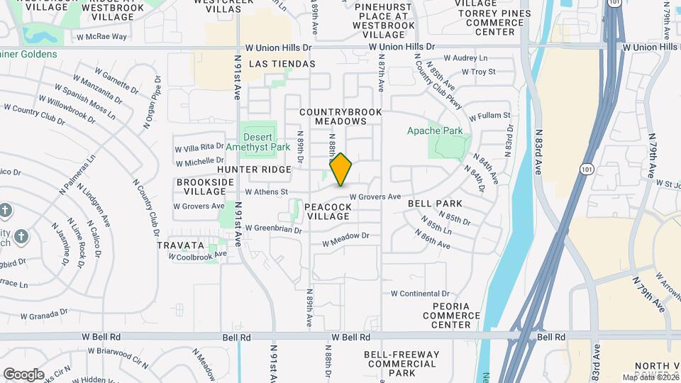 8810 W Grovers Ave Map and Location Details