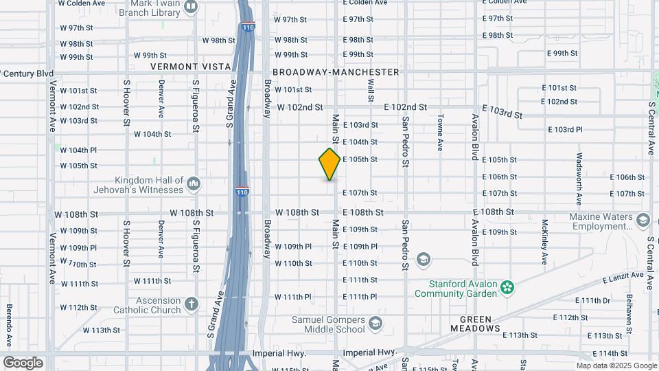 10617 S Main St Map and Location Details