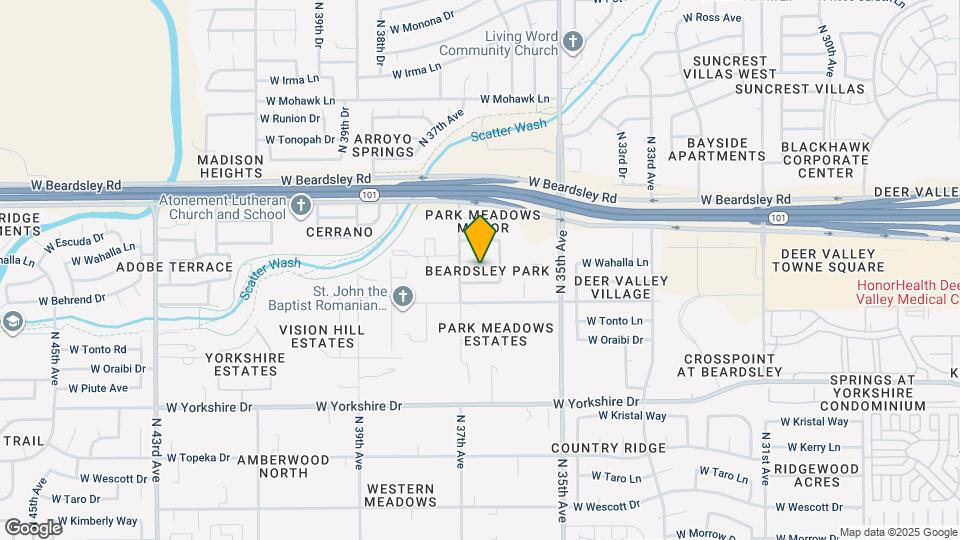 3633 W Wahalla Ln Map and Location Details