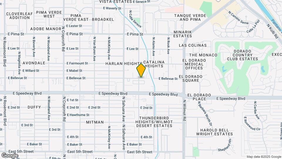 1188 N Sonoita Ave Map and Location Details