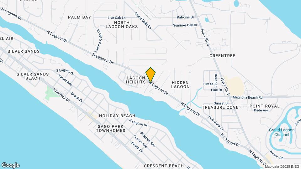 7009 N Lagoon Dr Map and Location Details