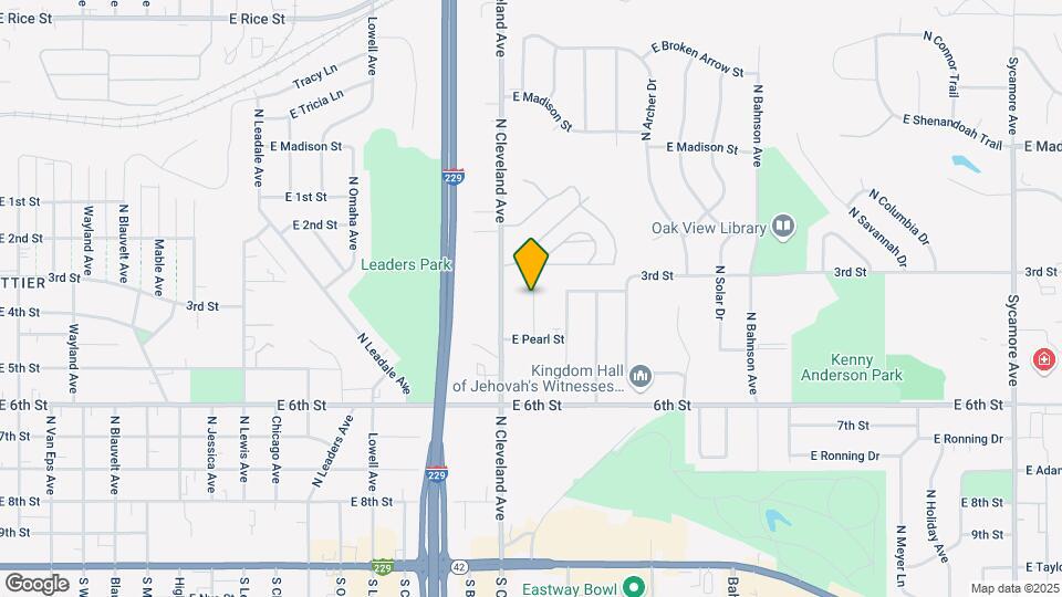945 N Harrington Ave Map and Location Details