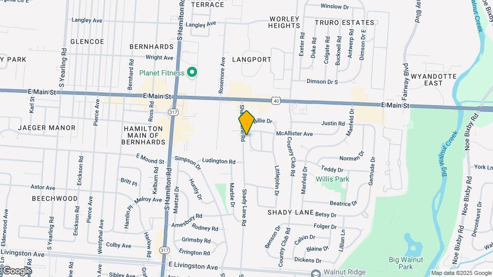 1123 Lockwood Rd Map and Location Details