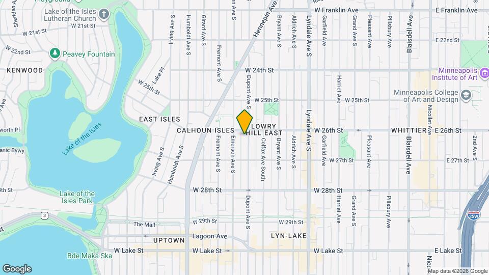 2610 Dupont Ave S Map and Location Details