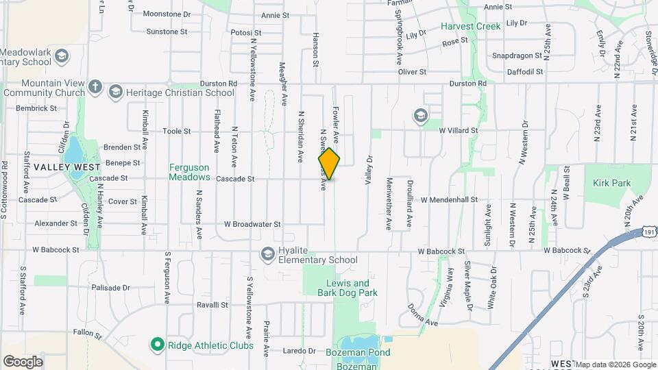 172 N Sweetgrass Ave Map and Location Details