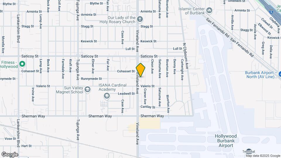 7426 Vineland Ave Map and Location Details