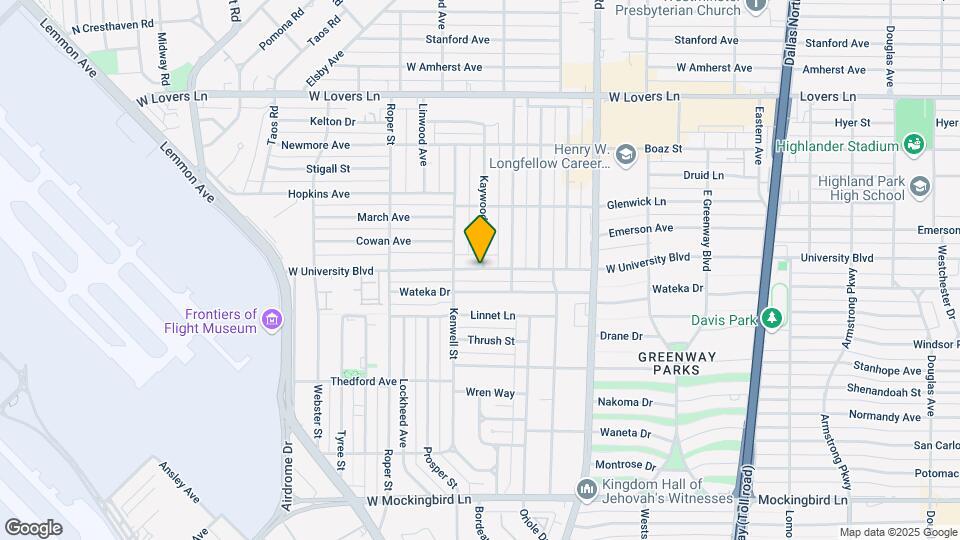 4926 W University Blvd Map and Location Details