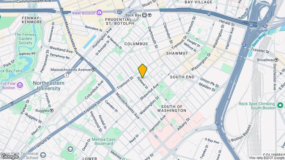 63 Rutland St, Unit 1 Map and Location Details