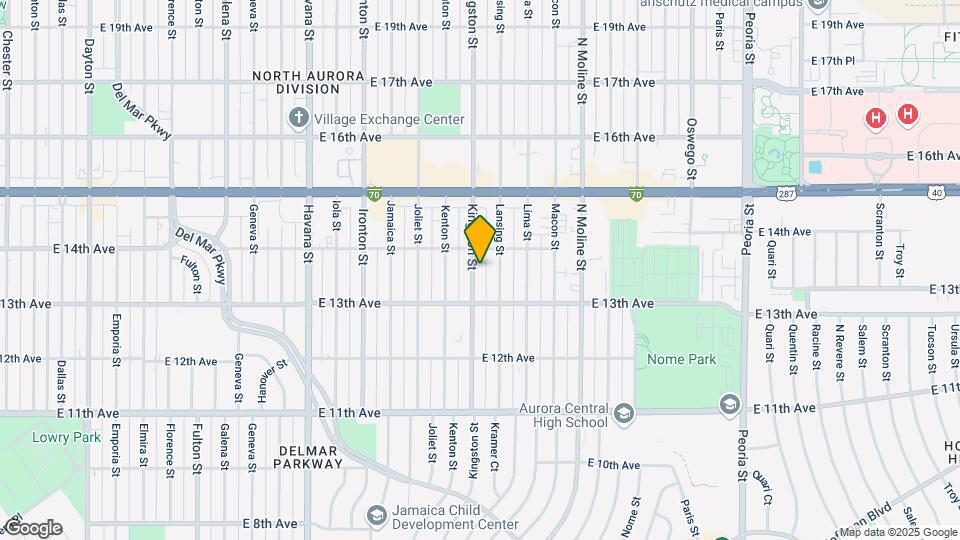 1358 Kingston St Map and Location Details