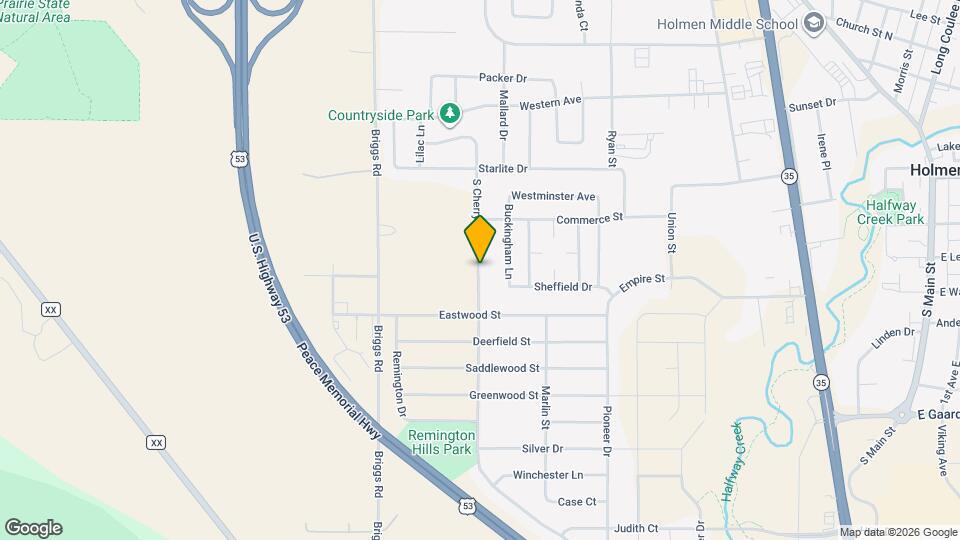 615 S Cherry Ln Mapa y Detalles de la Ubicación
