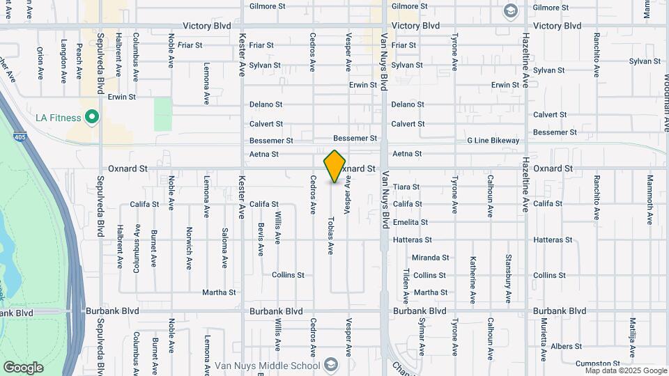 5928 Tobias Ave Map and Location Details