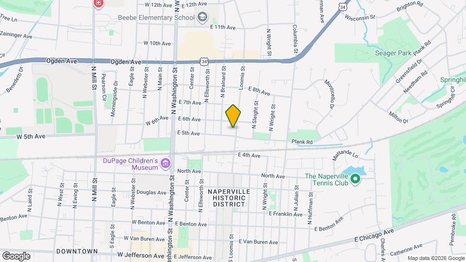 515 Loomis St Map and Location Details