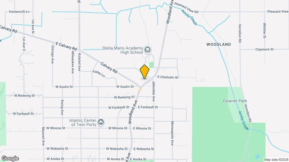 4119 Woodland Ave Map and Location Details